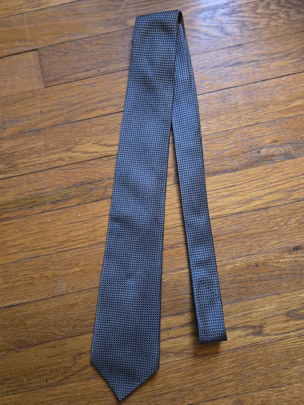 Nautica Classic Men's Grey Textured Look Design Tie